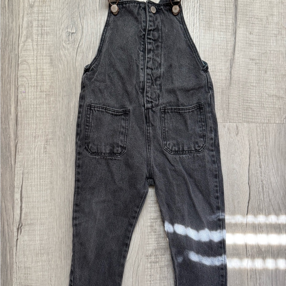 Zara Kids Black Denim Overalls Size 18-24M